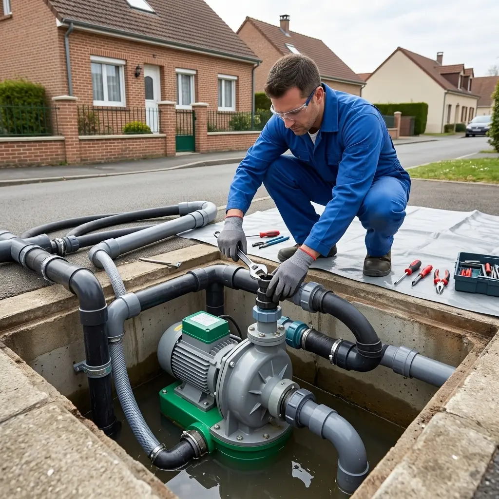 Pompe de relevage eaux usées Asnières-sur-Oise (95270)