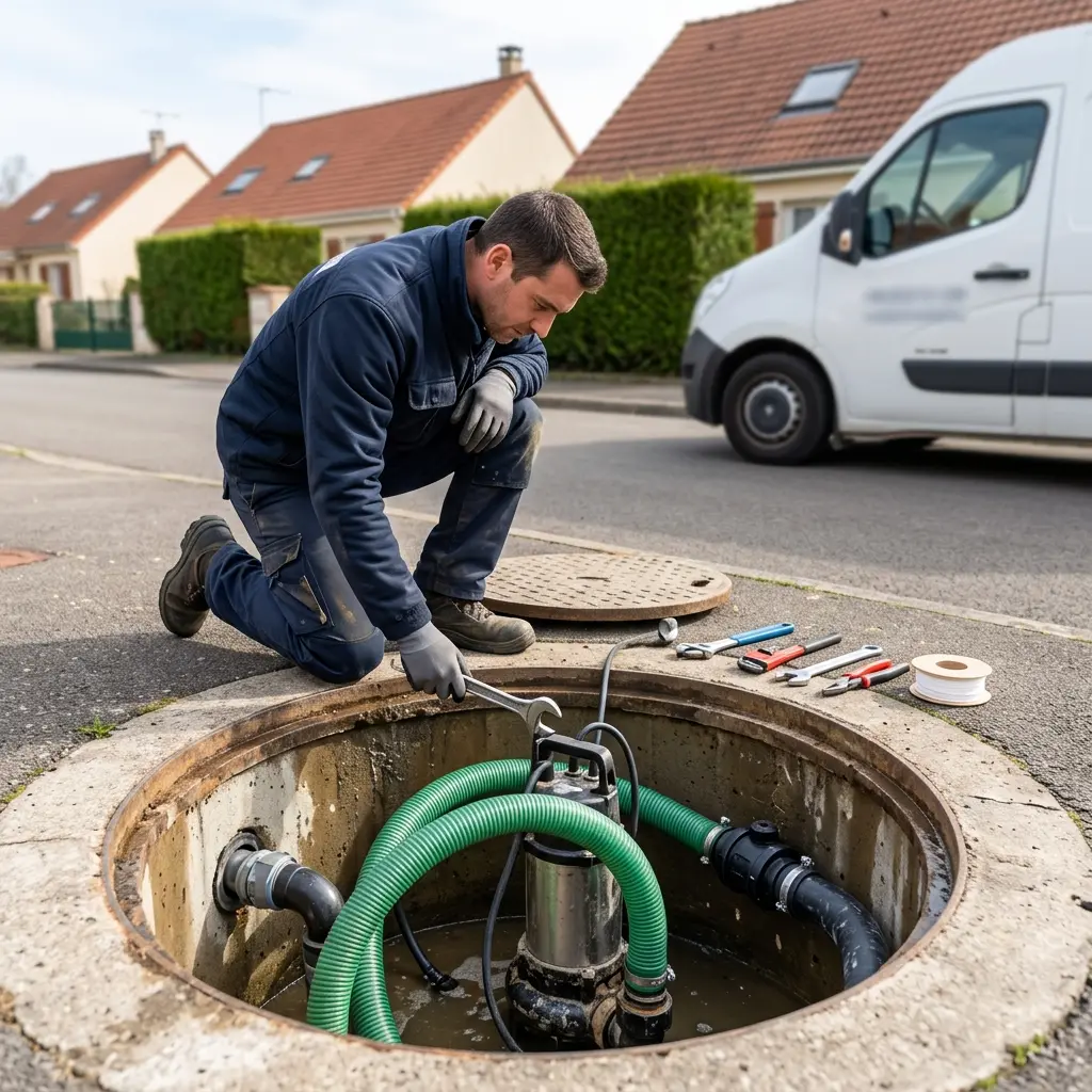 Pompe de relevage eaux usées Chaumontel (95270)