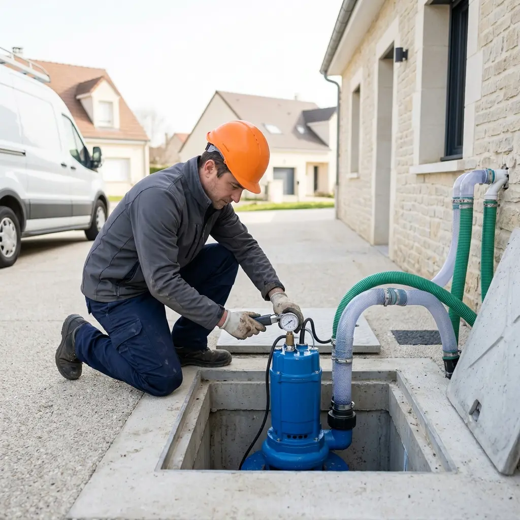 Pompe de relevage eaux usées Viarmes (95270)