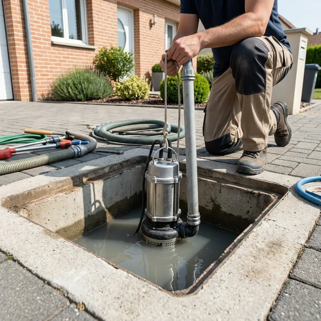 Pompe de relevage eaux usées Louvres (95380)