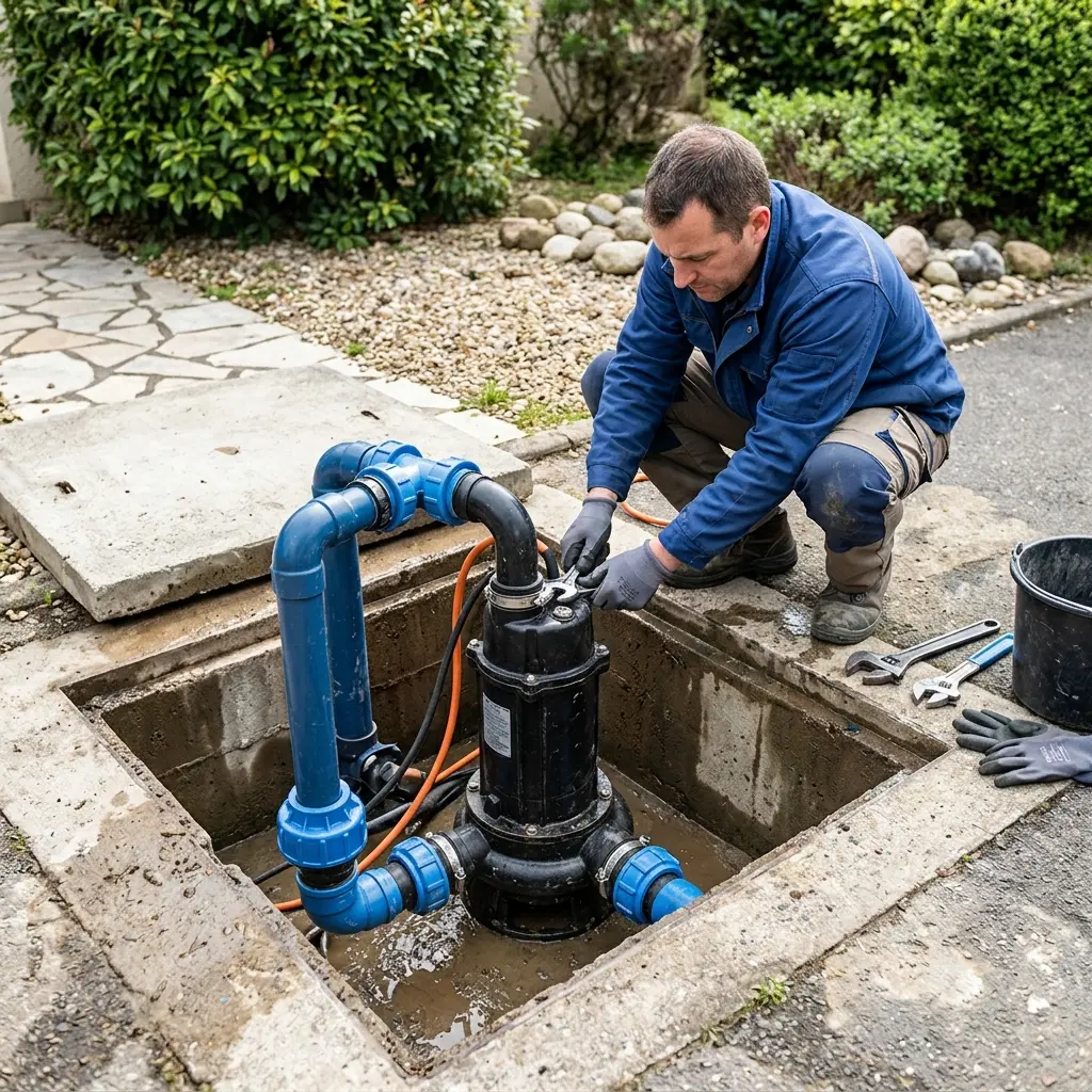 Pompe de relevage eaux usées Saint-Prix (95390)