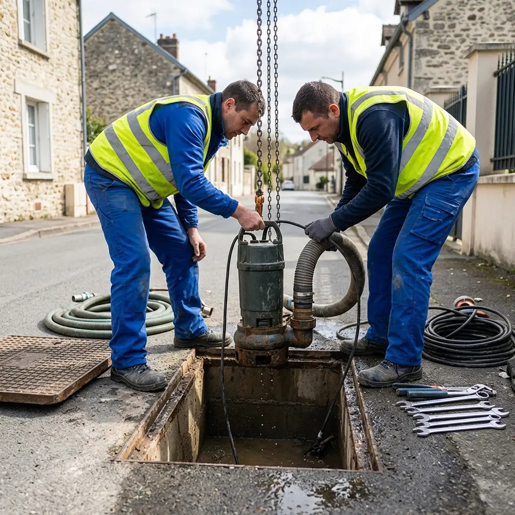 Pompe de relevage eaux usées Auvers-sur-Oise (95430)