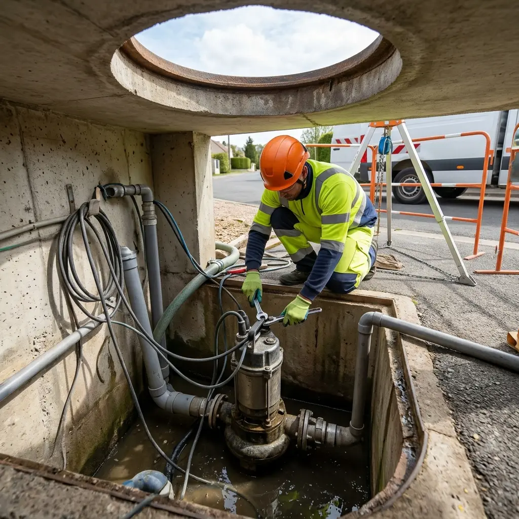 Pompe de relevage eaux usées Butry-sur-Oise (95430)