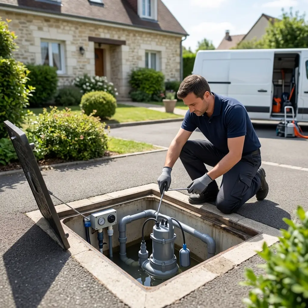 Pompe de relevage eaux usées Écouen (95440)