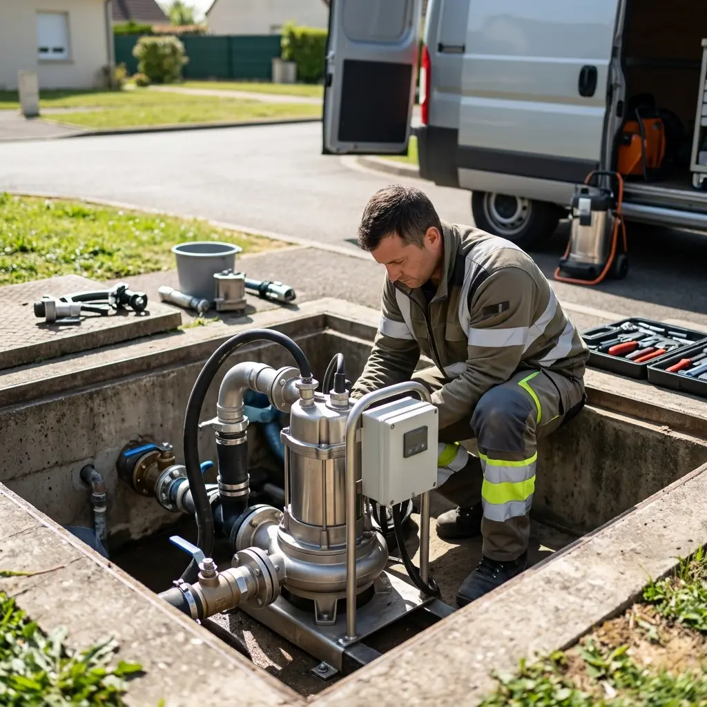 Pompe de relevage eaux usées Saint-Witz (95470)
