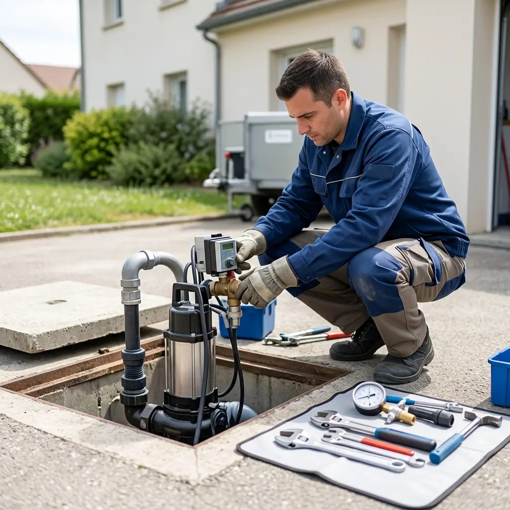 Pompe de relevage eaux usées Vauréal (95490)