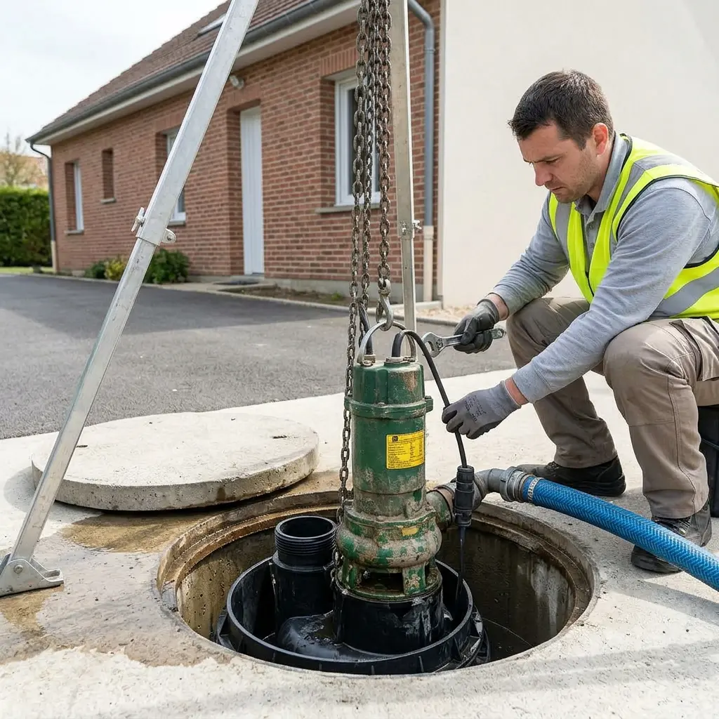 Pompe de relevage eaux usées Le Thillay (95500)