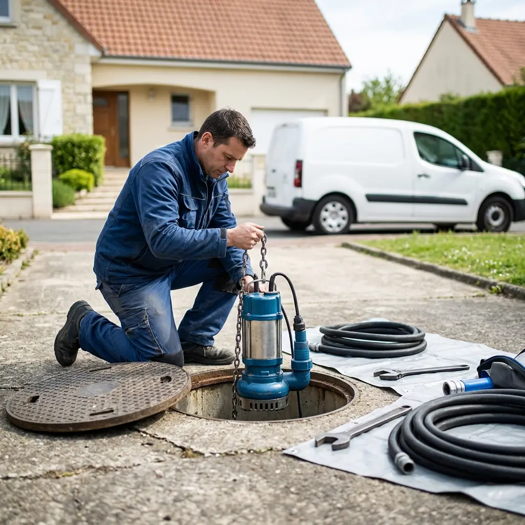 Pompe de relevage eaux usées Andilly (95580)