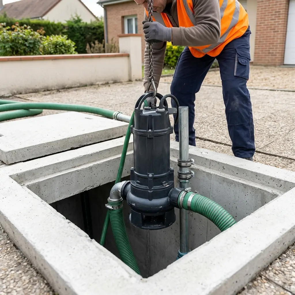 Pompe de relevage eaux usées Parmain (95620)