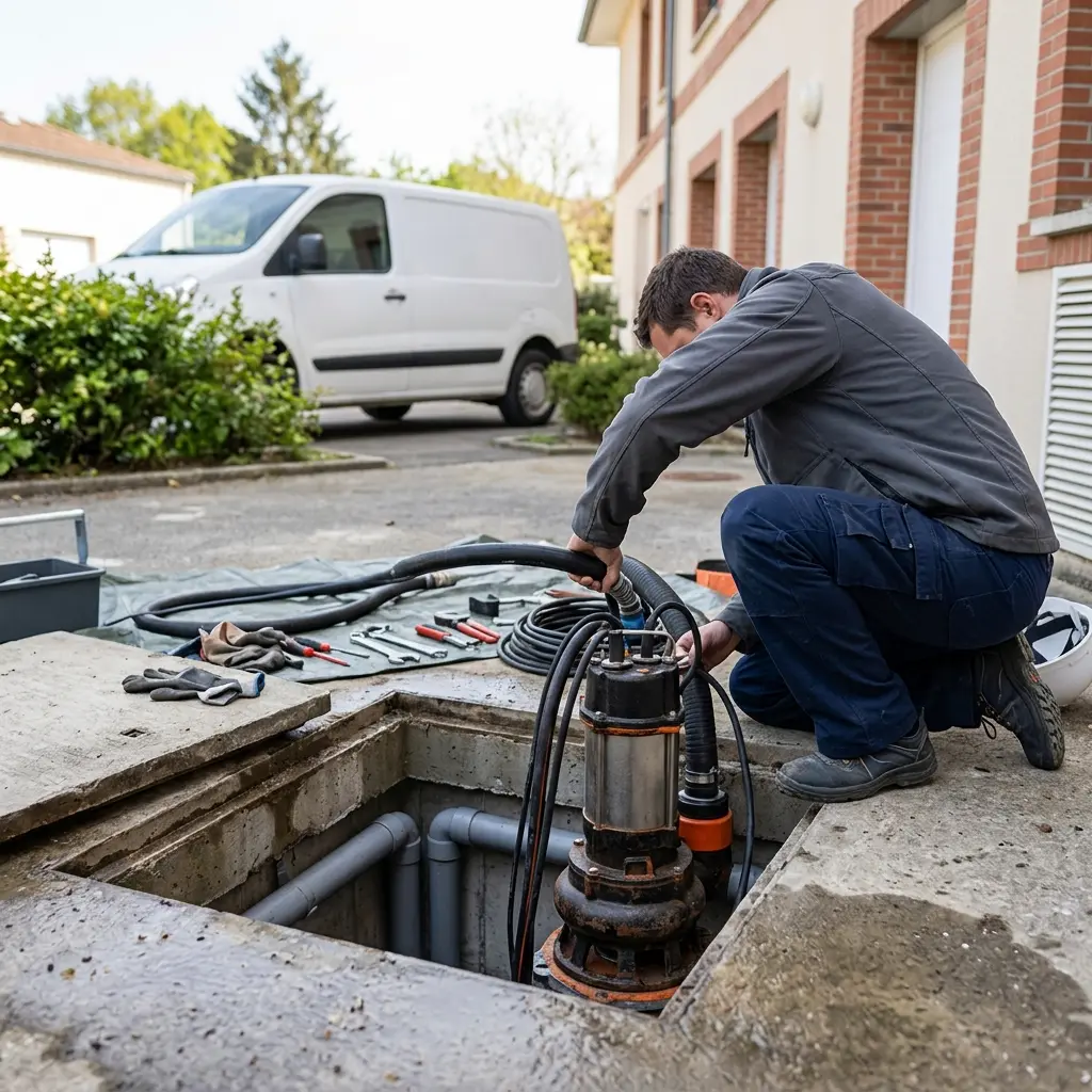 Pompe de relevage eaux usées Marly-la-Ville (95670)