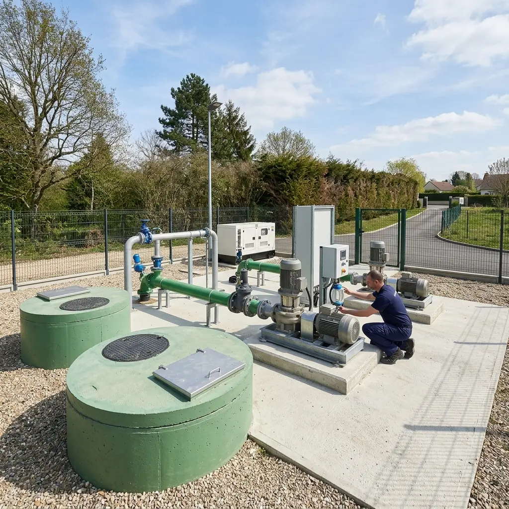 Pompe de relevage eaux usées Frépillon (95740)