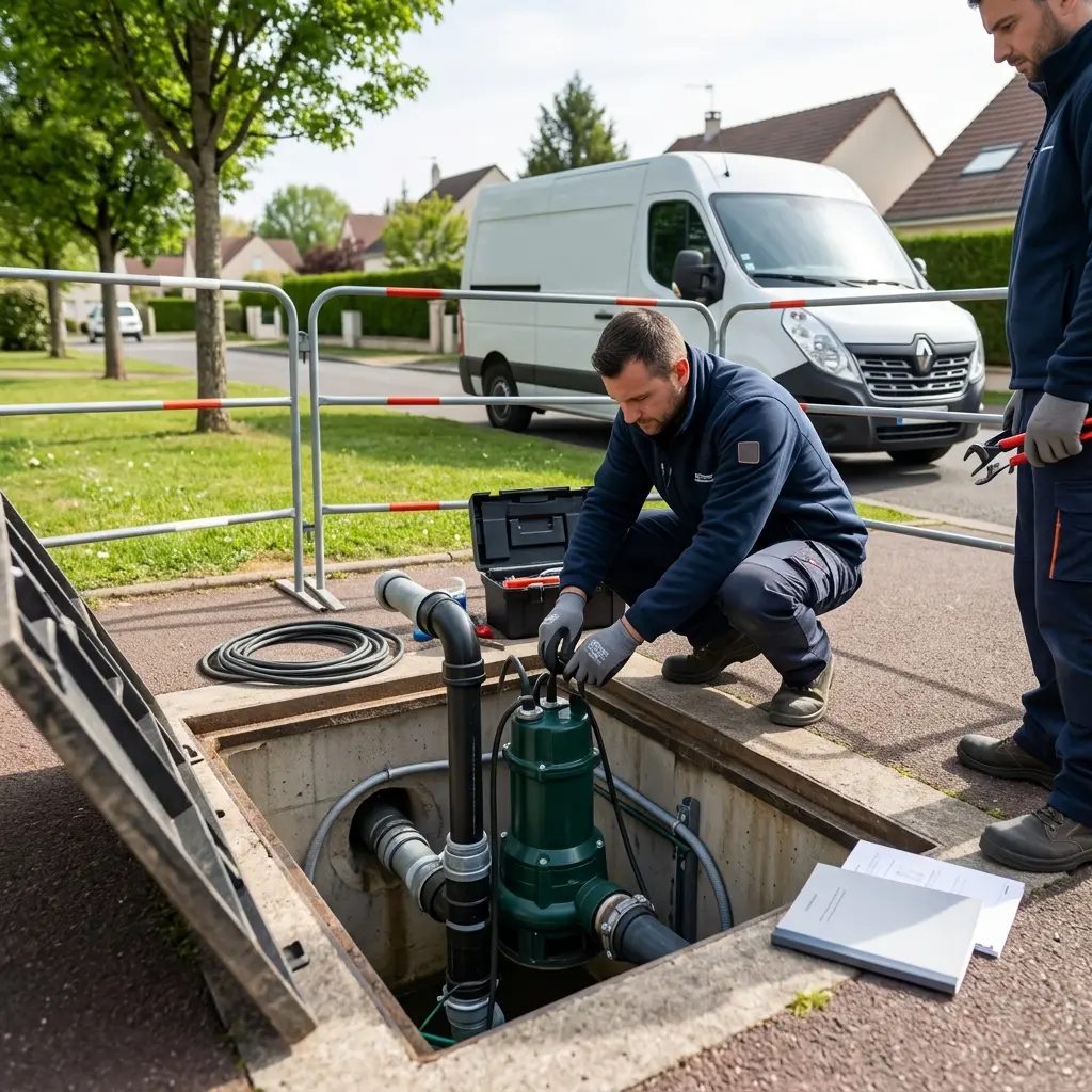 Pompe de relevage eaux usées Courdimanche (95800)