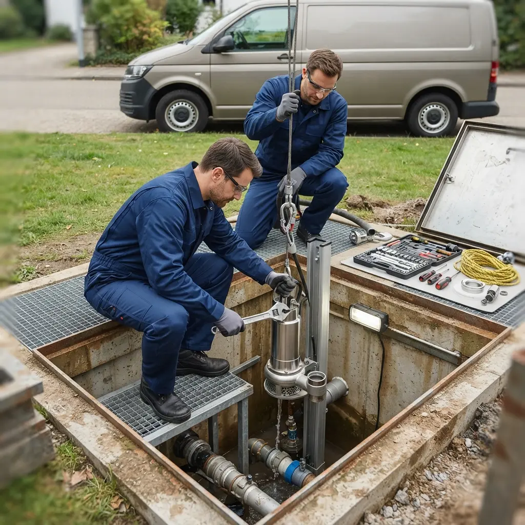 Comment se déroule le remplacement de pompe à Taissy ?