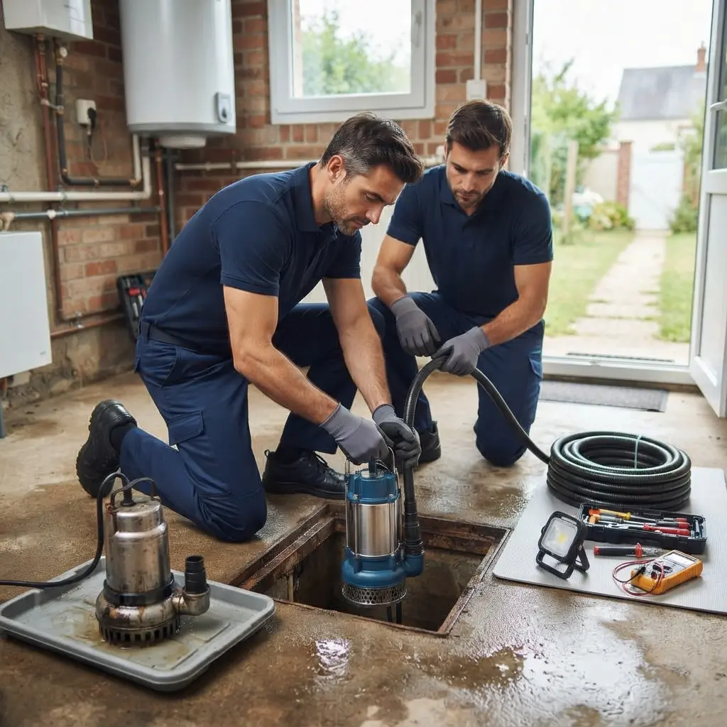 Remplacement pompe de relevage Étain (55400)