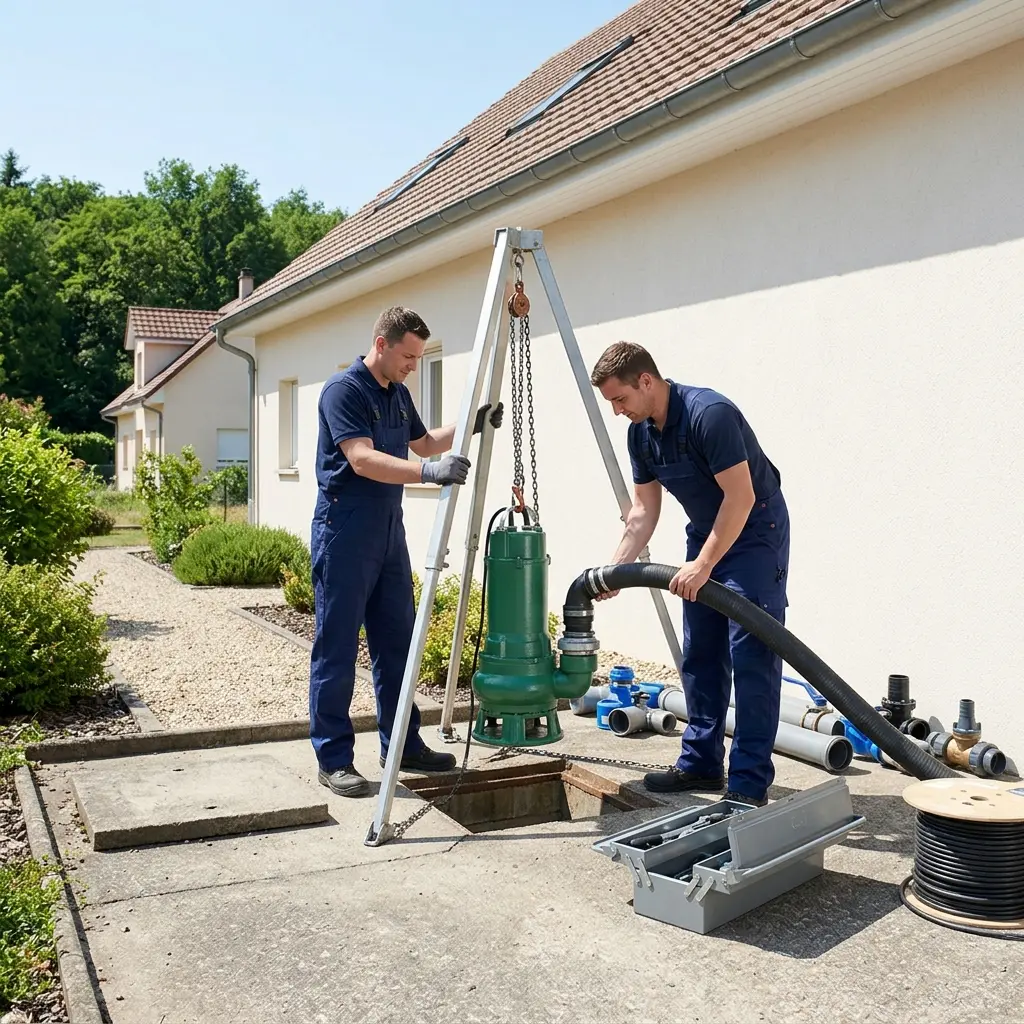Remplacement pompe de relevage Wisches (67130)