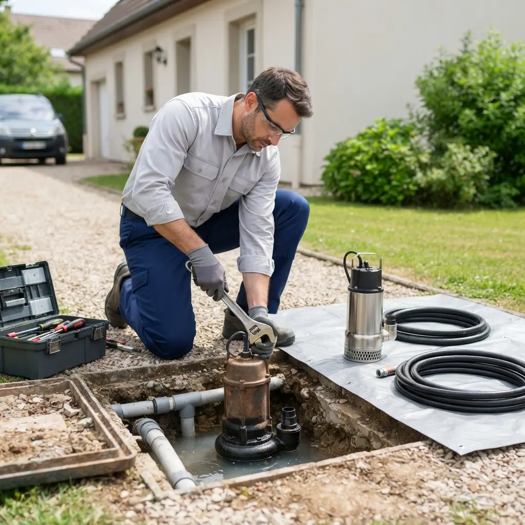 Remplacement pompe de relevage Marckolsheim (67390)