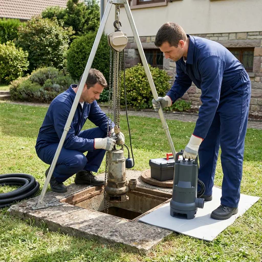 Remplacement pompe de relevage Sainte-Croix-en-Plaine (68127)