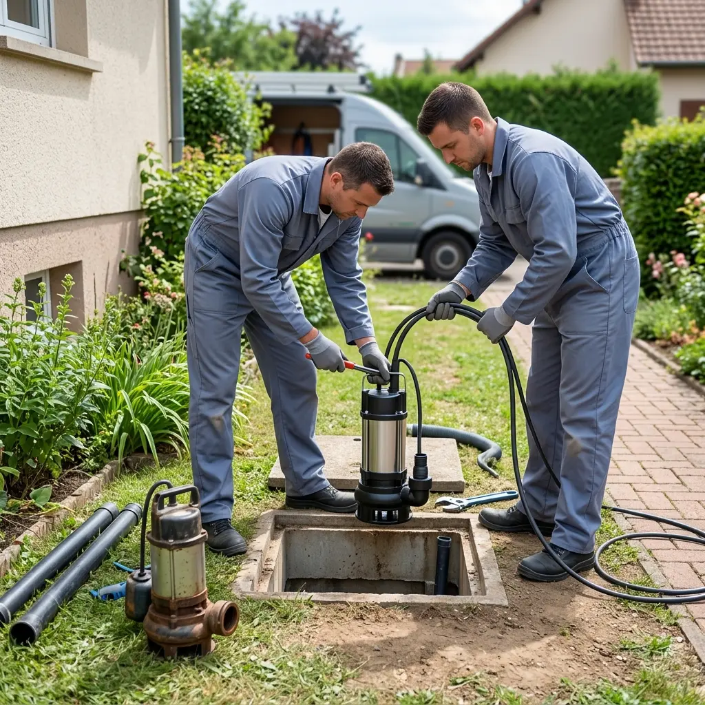Remplacement pompe de relevage Volgelsheim (68600)