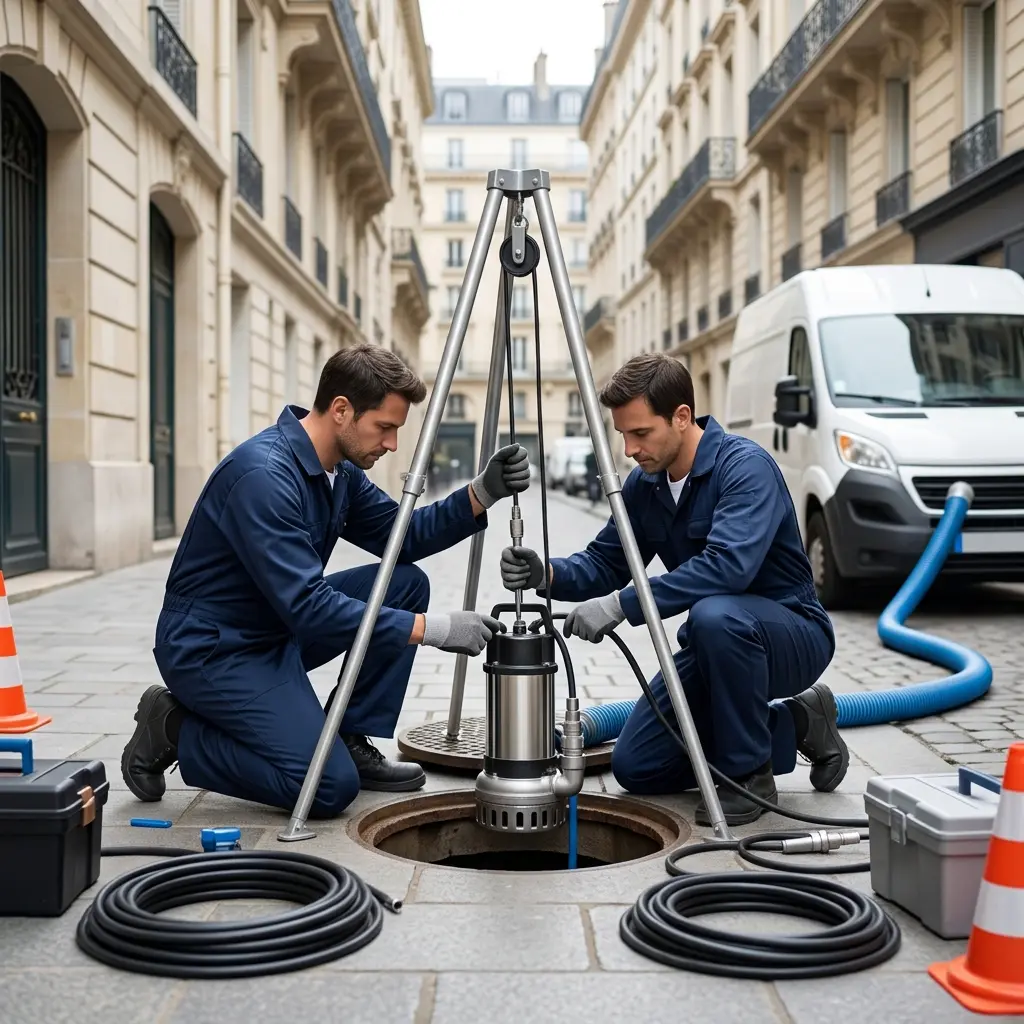 Remplacement pompe de relevage Paris 2 (75002)