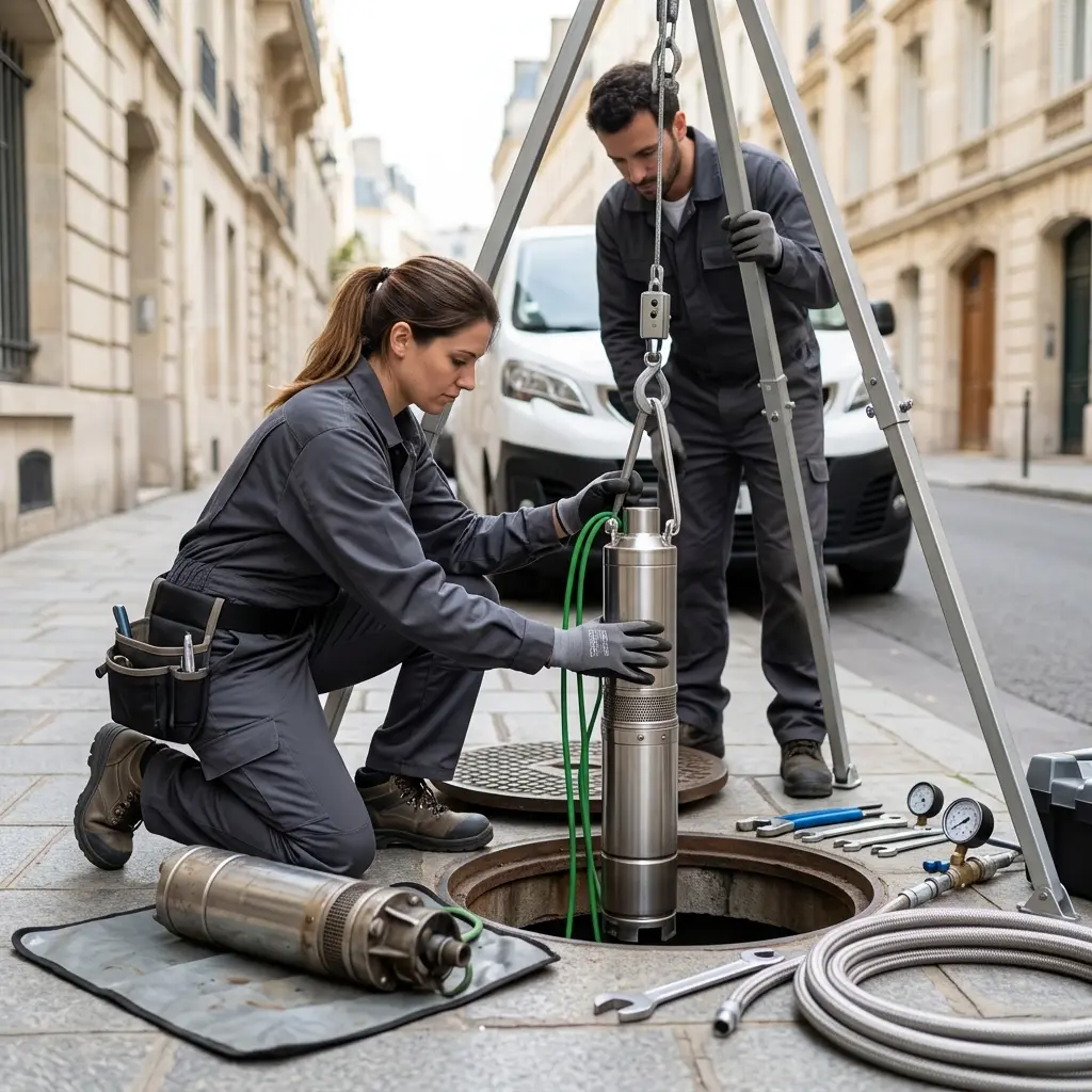 Remplacement pompe de relevage Paris 6 (75006)