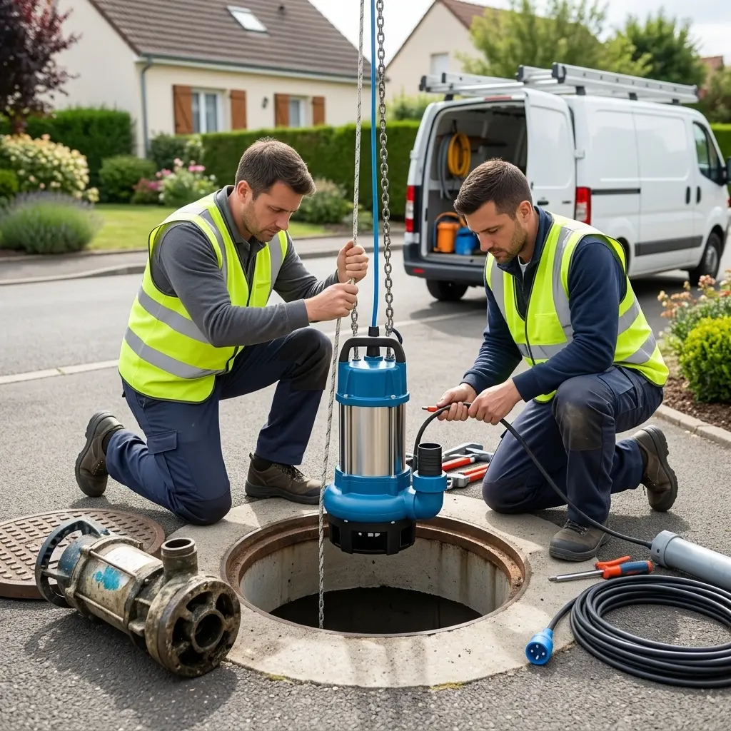 Remplacement pompe de relevage Montévrain (77144)