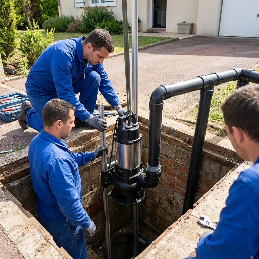 Remplacement pompe de relevage Boissy-le-Châtel (77169)