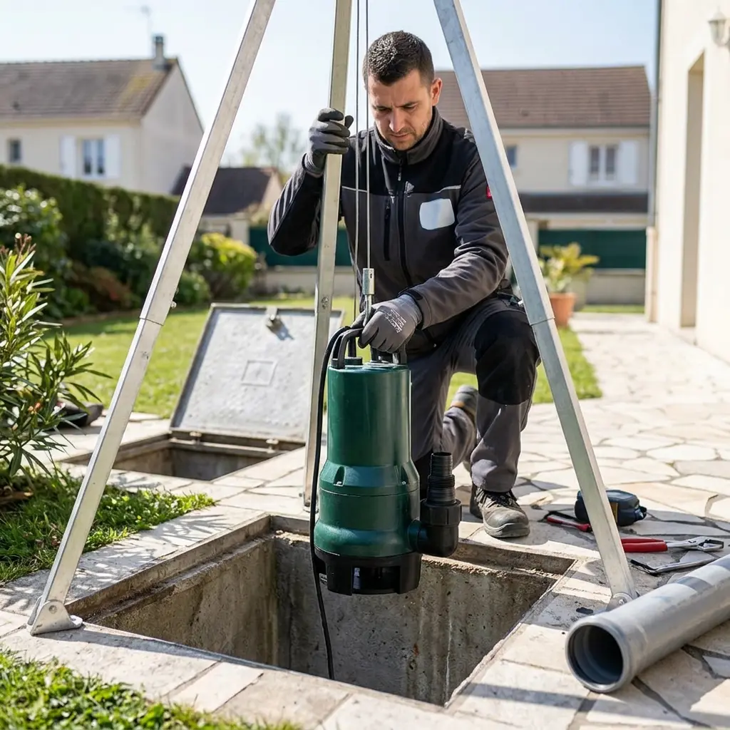 Remplacement pompe de relevage Brou-sur-Chantereine (77177)