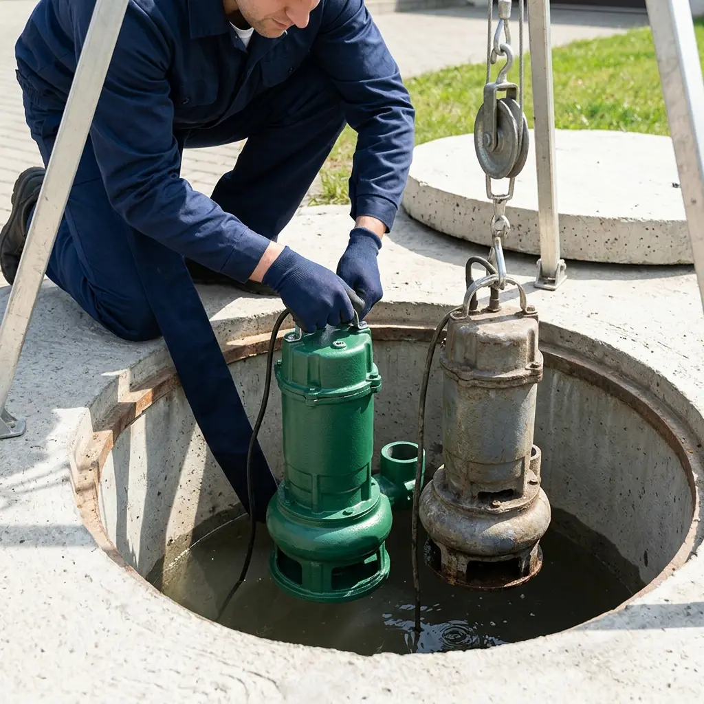 Remplacement pompe de relevage Gretz-Armainvilliers (77220)