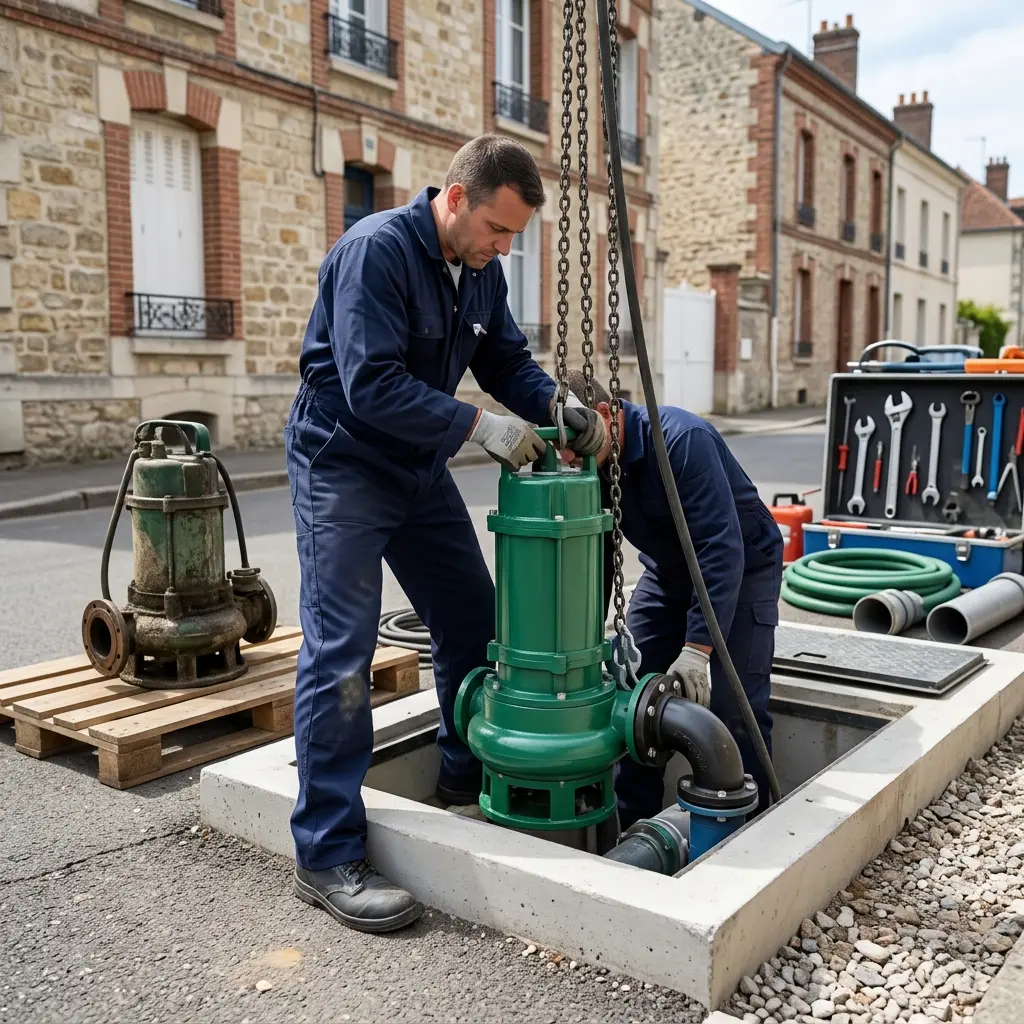 Remplacement pompe de relevage Fontainebleau (77300)