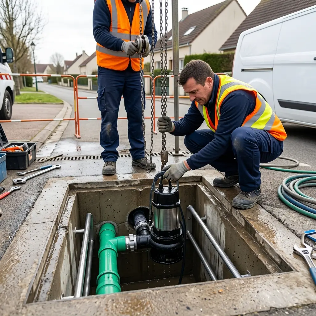 Remplacement pompe de relevage Bray-sur-Seine (77480)
