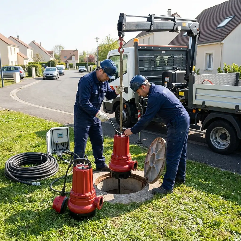 Remplacement pompe de relevage Chessy (77700)
