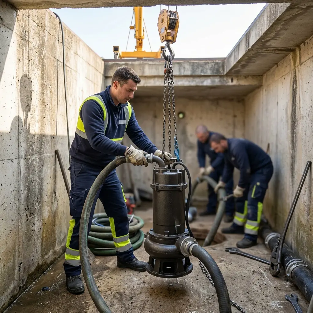Remplacement pompe de relevage Châtelet-en-Brie (77820)