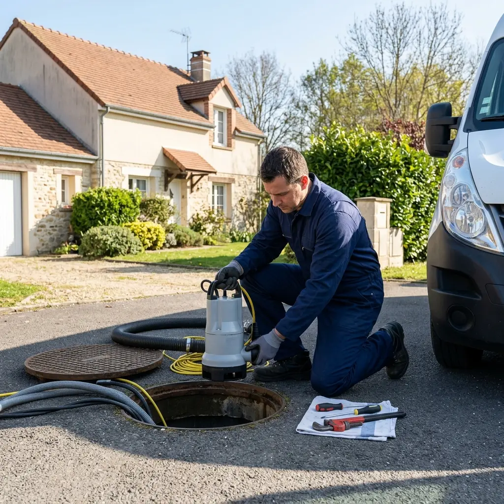 Remplacement pompe de relevage Vulaines-sur-Seine (77870)