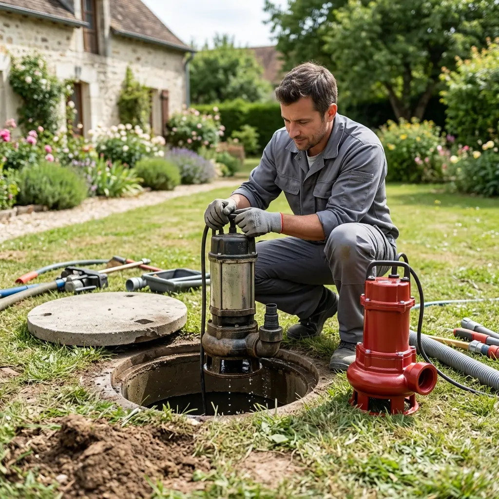 Remplacement pompe de relevage Samois-sur-Seine (77920)