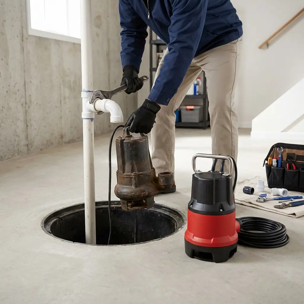 Remplacement pompe de relevage Ballainvilliers (91160)