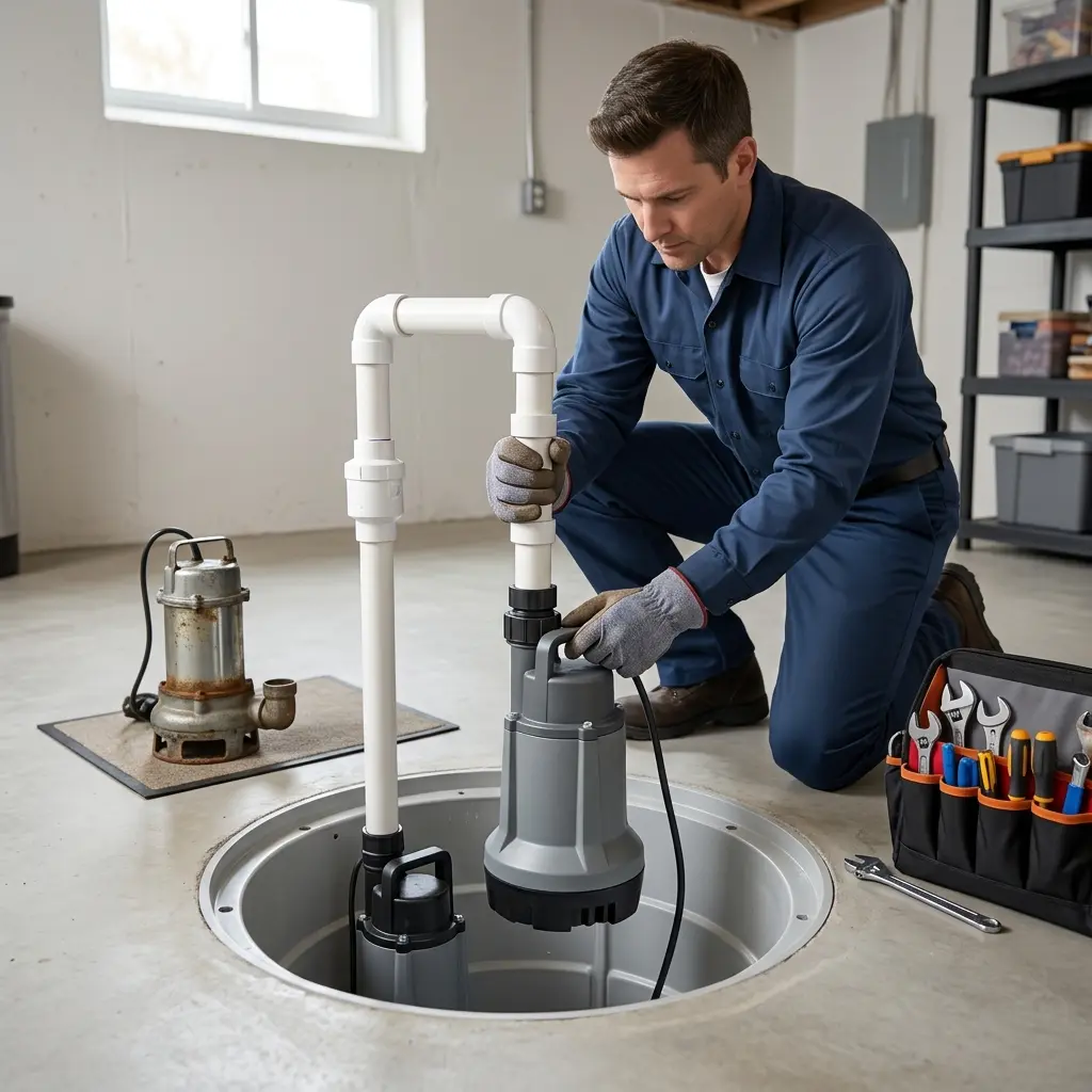 Comment se déroule le changement de pompe à Champlan ?