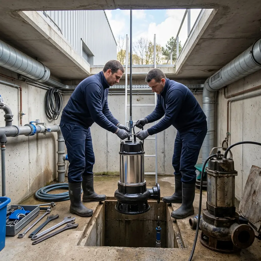 Remplacement pompe de relevage Brétigny-sur-Orge (91220)