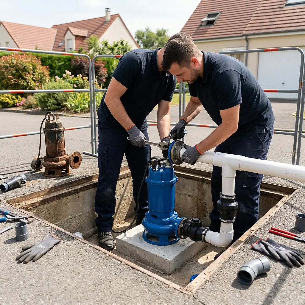 Expertise en remplacement pompe de relevage au Plessis-Pâté
