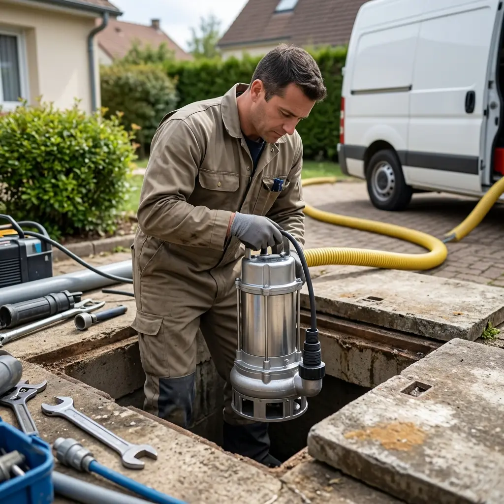 Remplacement pompe de relevage Arpajon (91290)