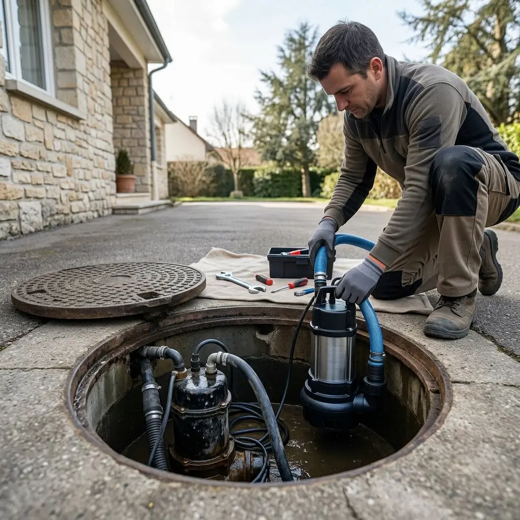 Remplacement pompe de relevage Montlhéry (91310)