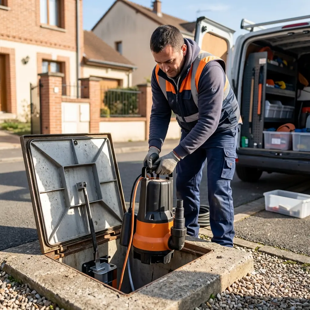 Remplacement pompe de relevage Yerres (91330)