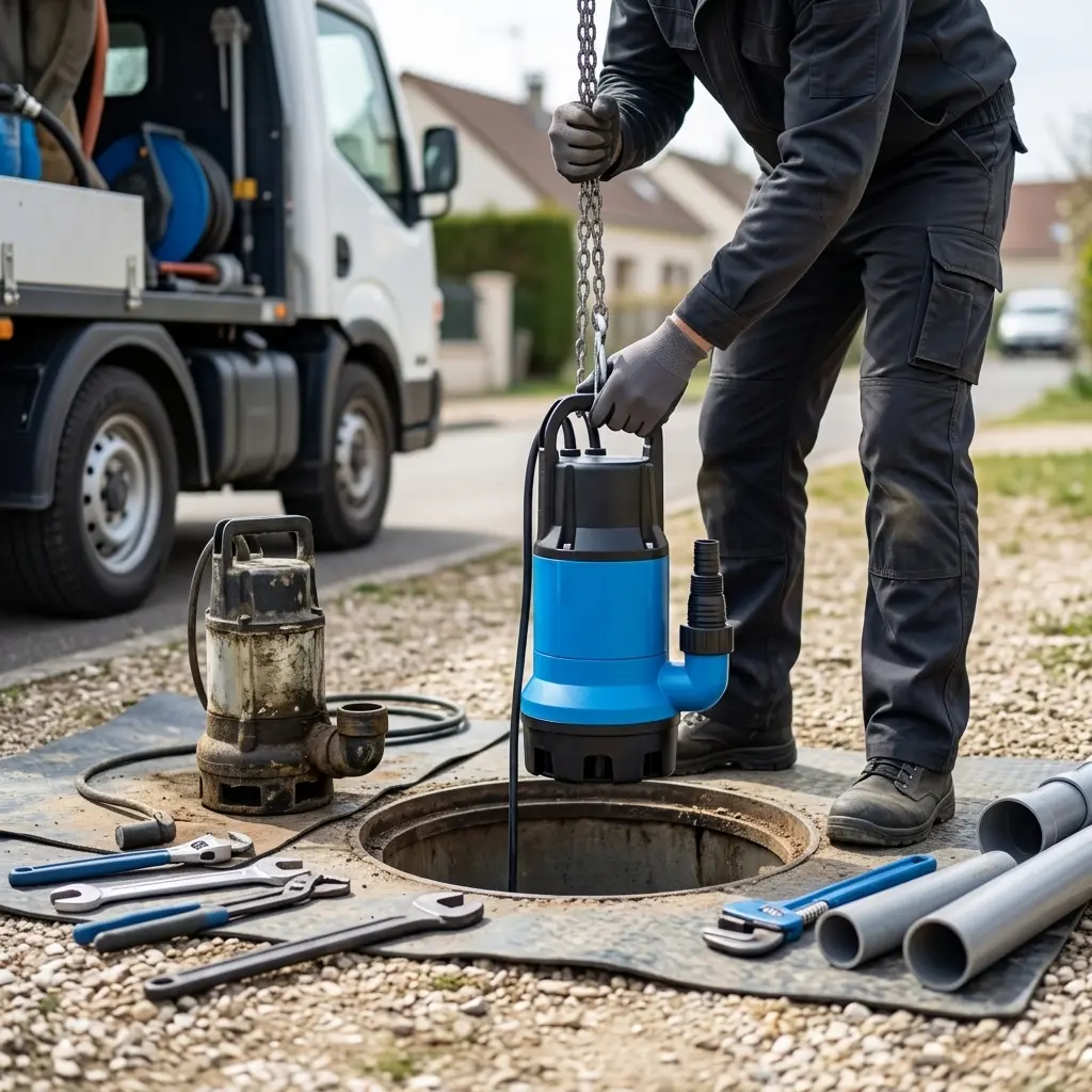 Remplacement pompe de relevage Ollainville (91340)