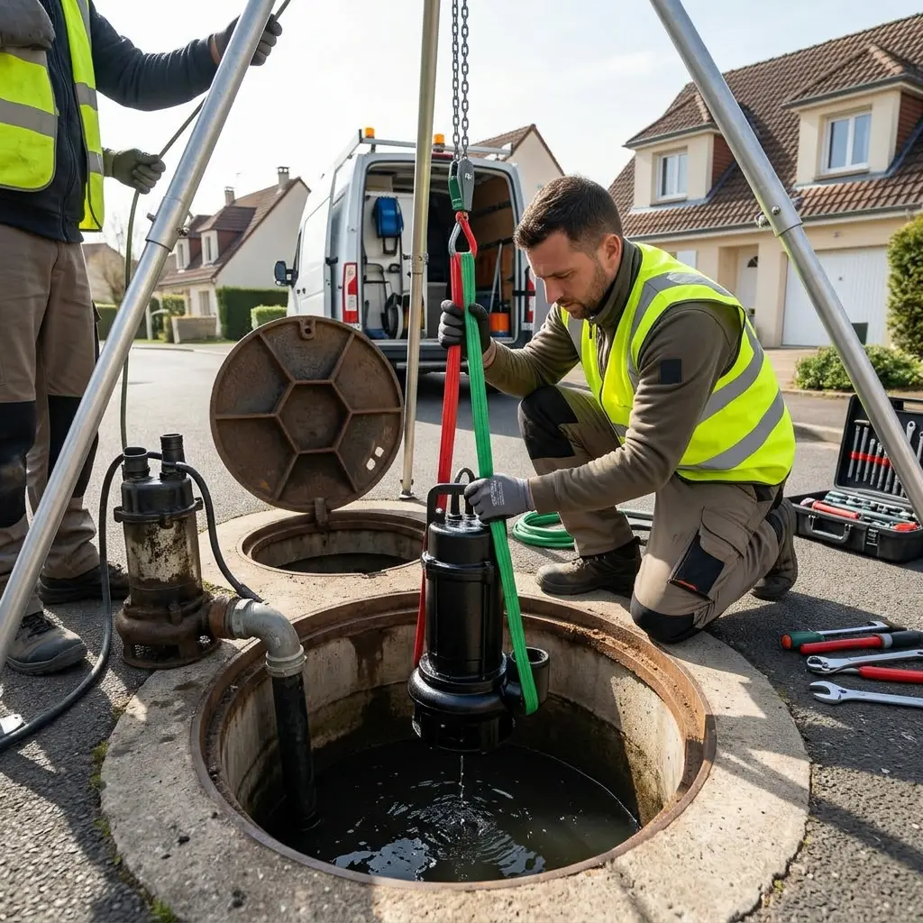 Remplacement pompe de relevage Épinay-sur-Orge (91360)