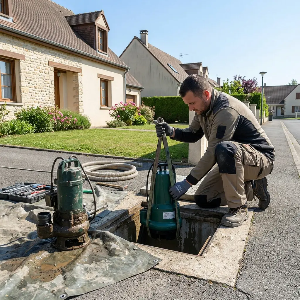 Remplacement pompe de relevage Igny (91430)