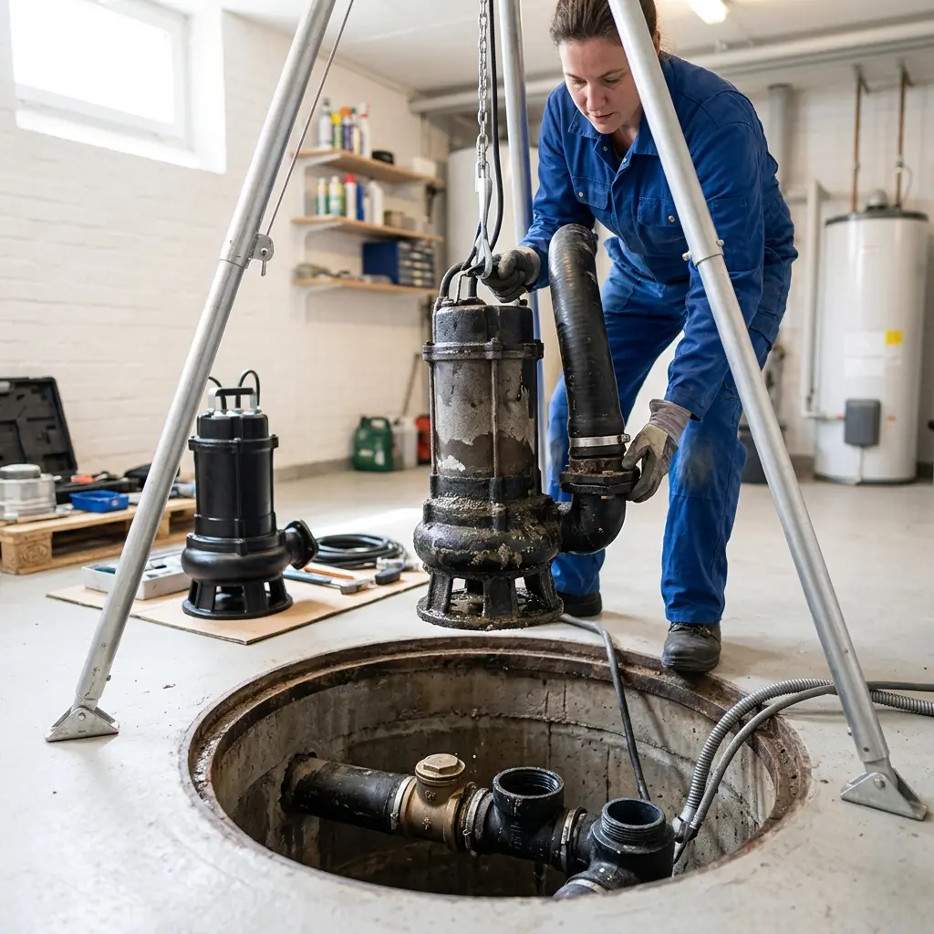 Remplacement pompe de relevage Étiolles (91450)