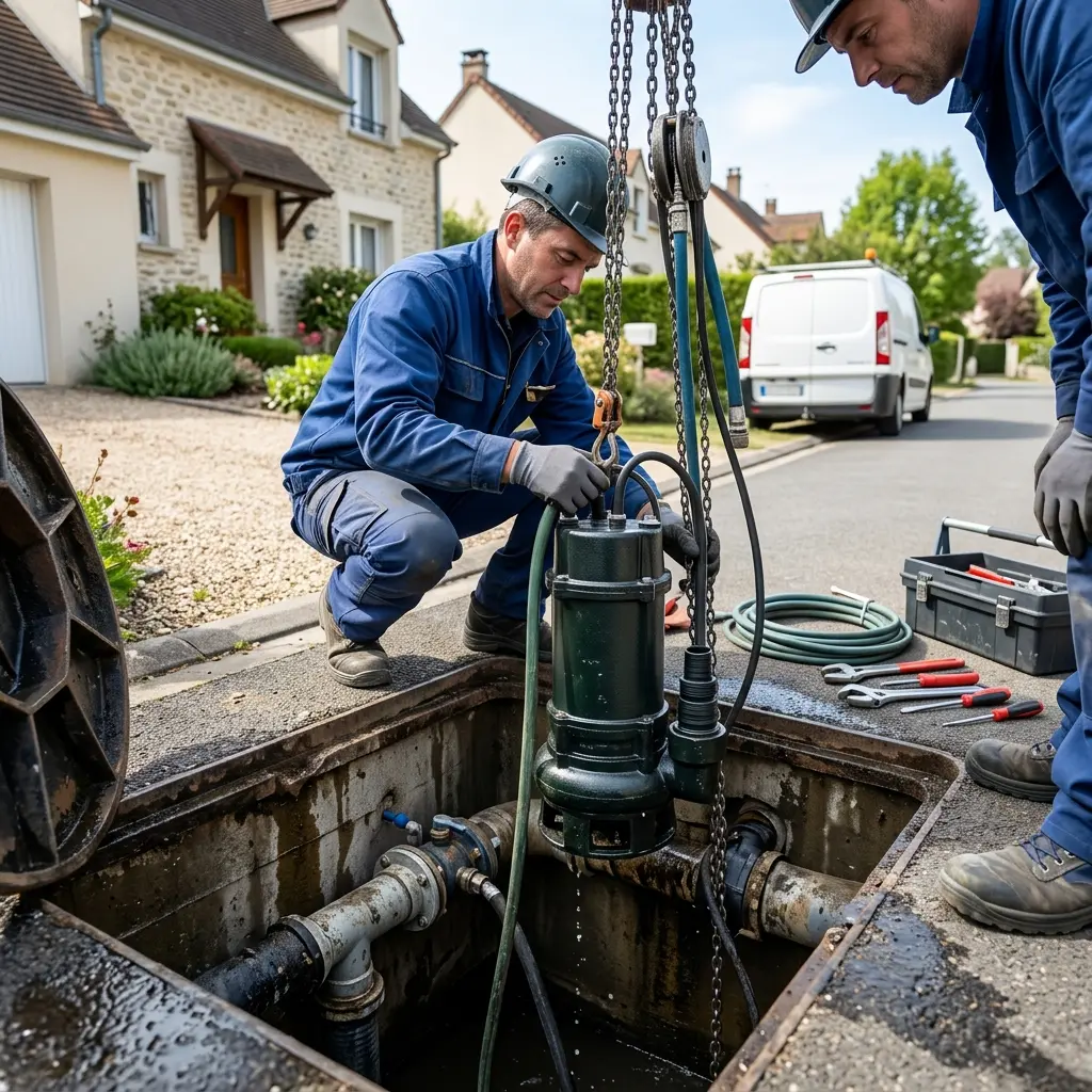 Remplacement pompe de relevage Soisy-sur-Seine (91450)