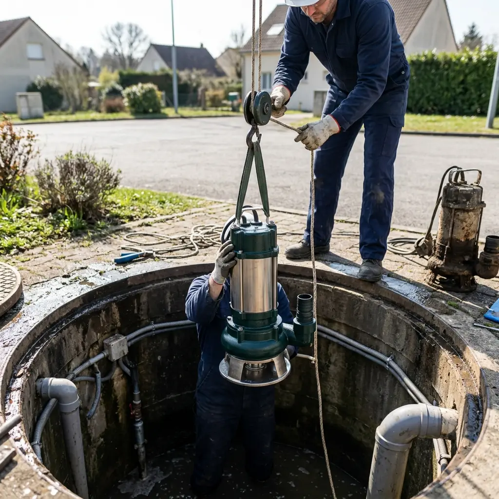 Remplacement pompe de relevage Forges-les-Bains (91470)