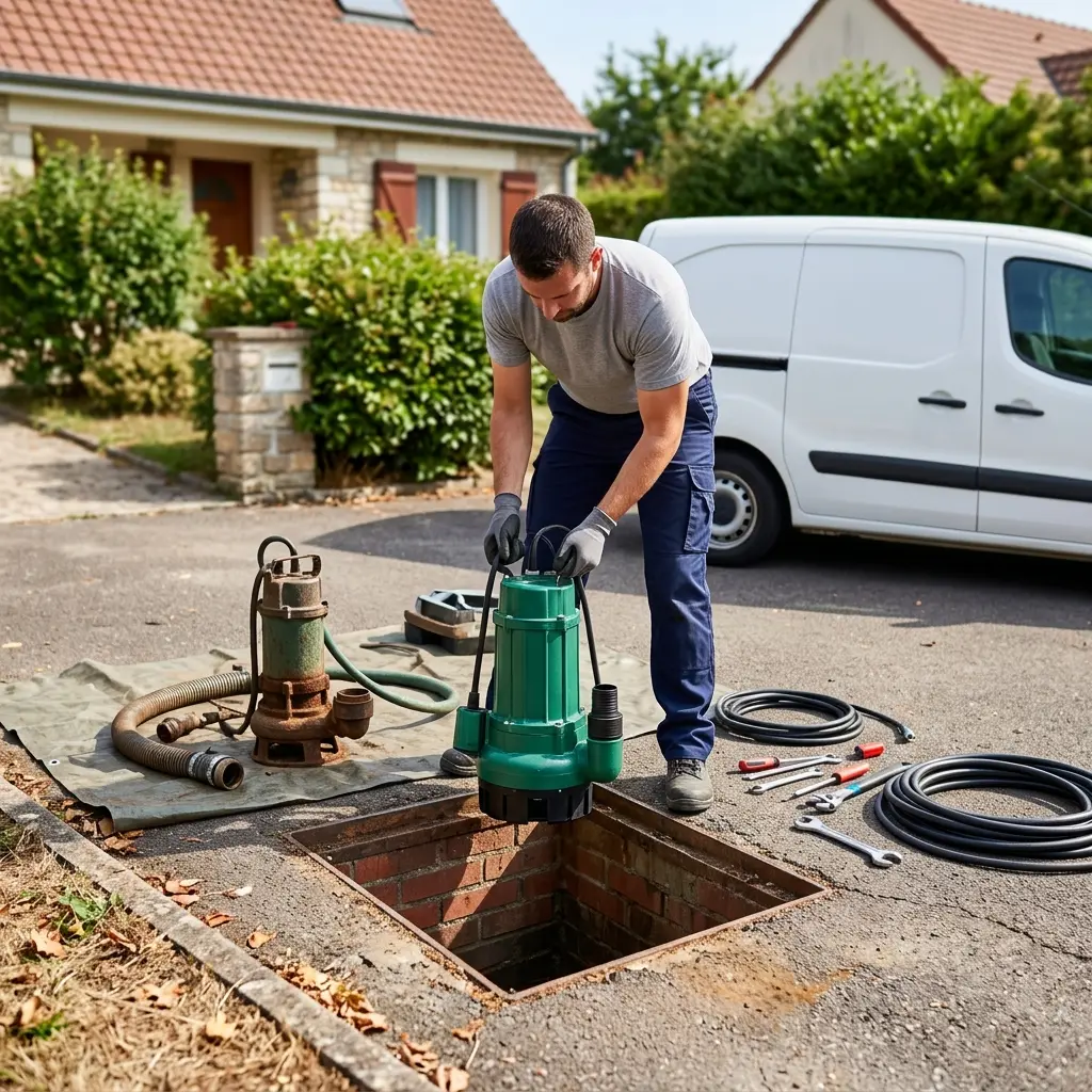 Remplacement pompe de relevage Savigny-sur-Orge (91600)