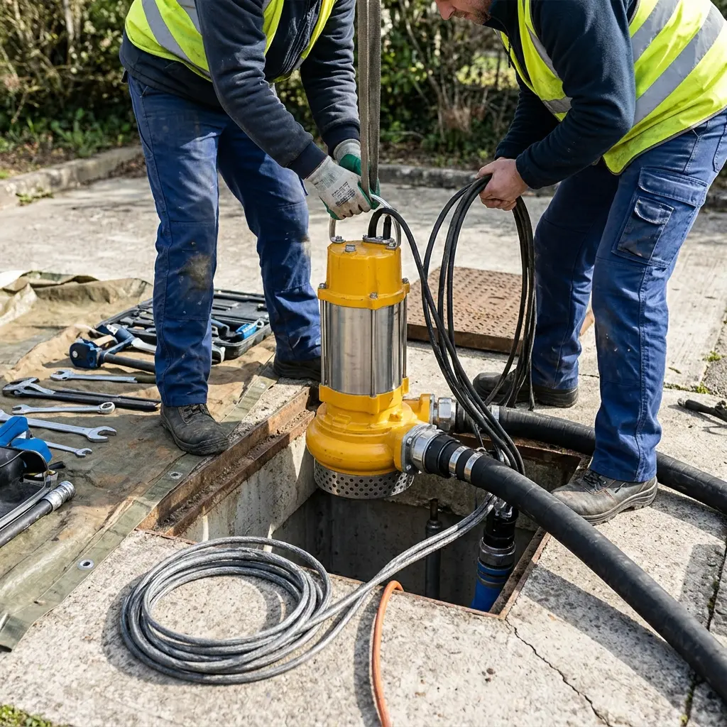 Remplacement pompe de relevage Angerville (91670)