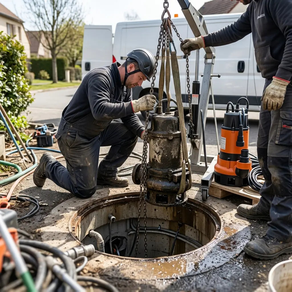 Remplacement pompe de relevage Vert-le-Petit (91710)